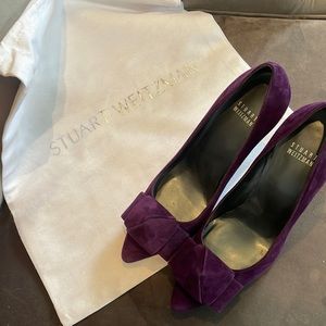 Beautiful purple suede Stuart Weitzman high heels